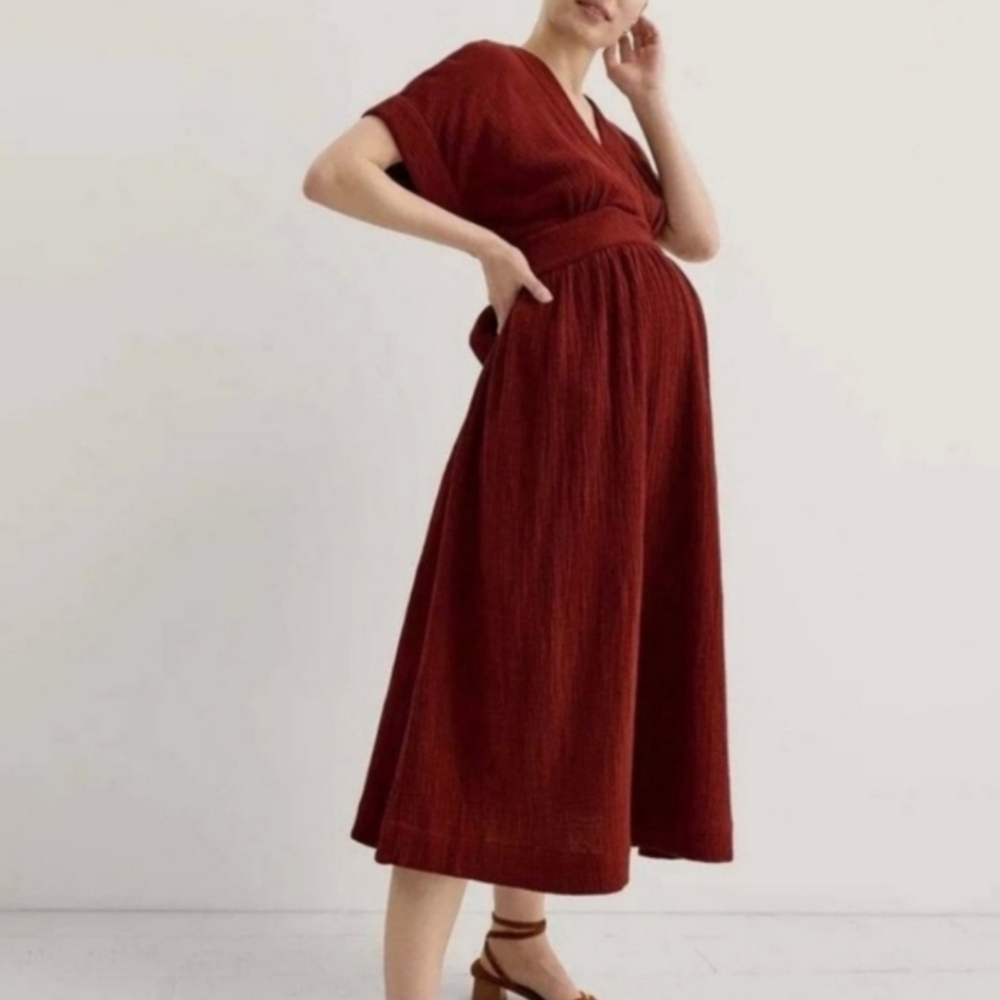 Hatch the Carolina Dress in brick red, sz 1 ( small )